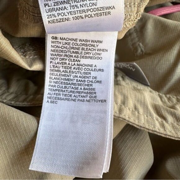 The North Face Pants Adjustable Leg Tan Nylon Ripstop Hiking  Active 8 Regular - Picture 7 of 9